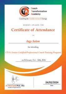 Certification of Ingy Salem